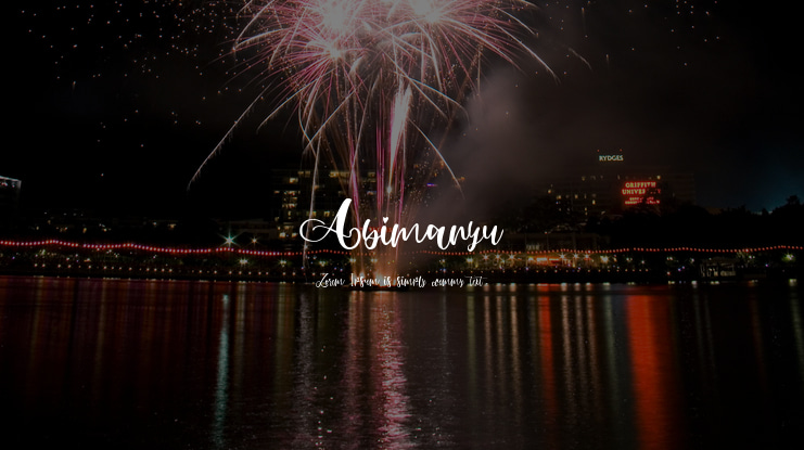 Abimanyu Font