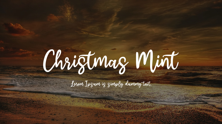 Christmas Mint Font
