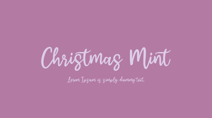 Christmas Mint Font