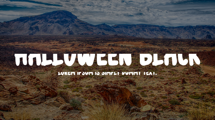 halloween black Font Family
