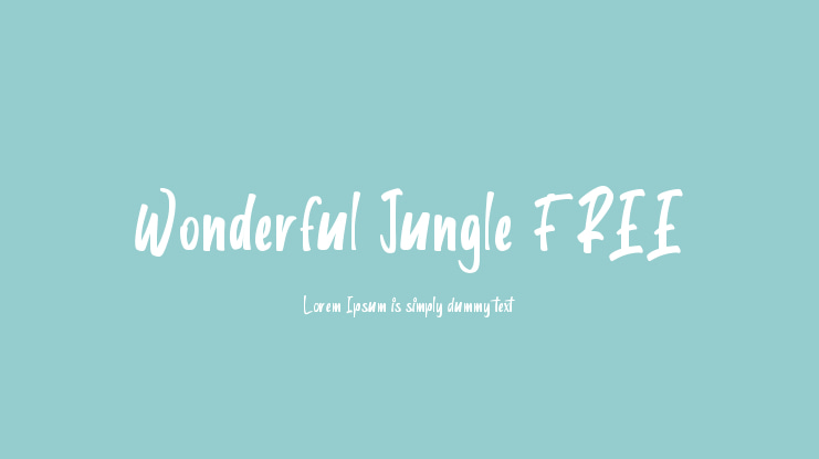 Wonderful Jungle FREE Font