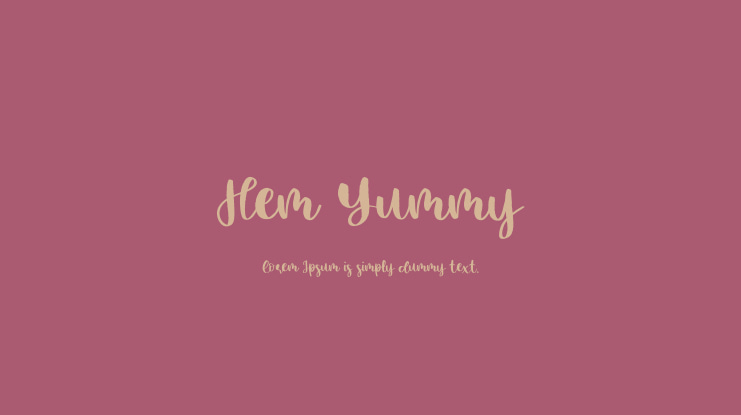 Hem Yummy Font