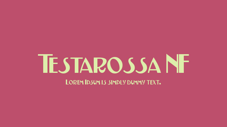 Testarossa NF Font
