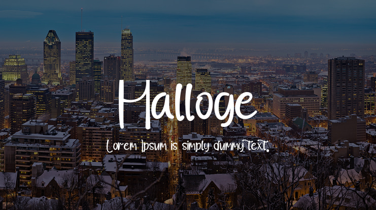 Halloge Font