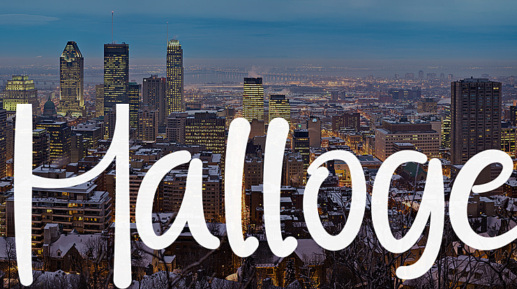 Halloge Font