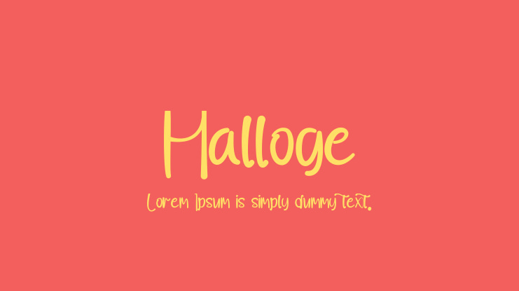 Halloge Font