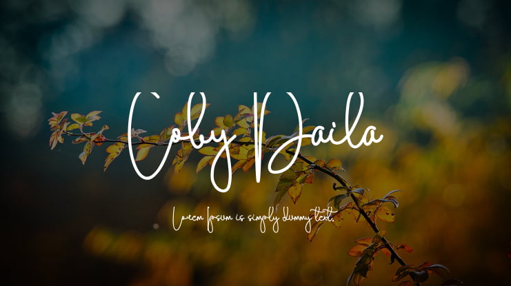 Coby Daila Font