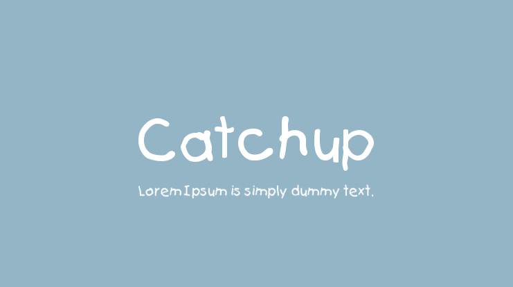 Catchup Font