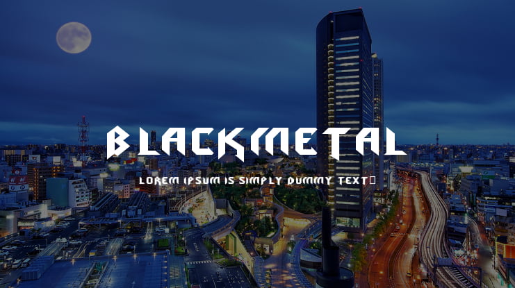 blackmetal Font
