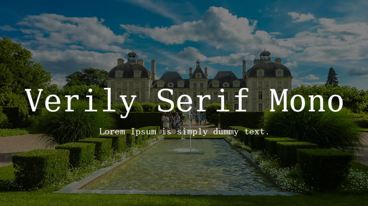 Verily Serif Mono Font