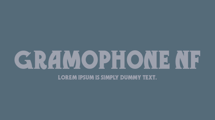 Gramophone NF Font