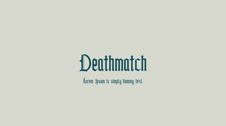 Deathmatch Font