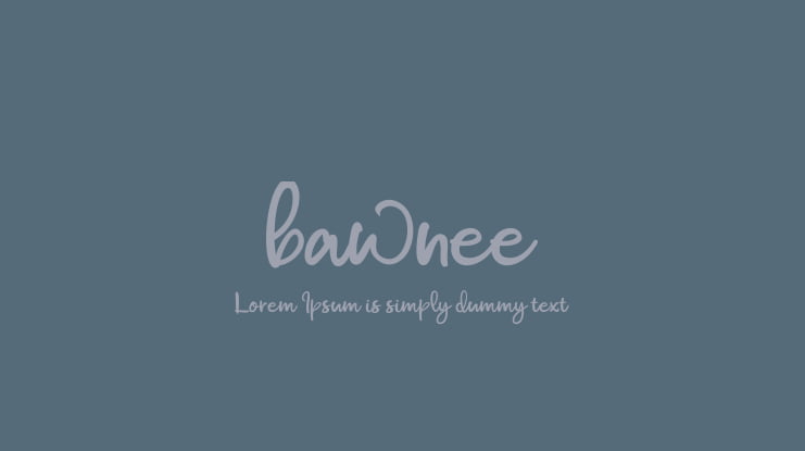 bawnee Font