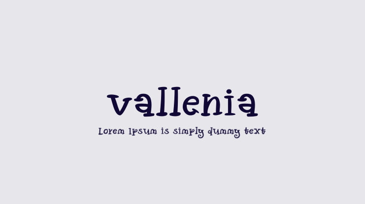 vallenia Font Family