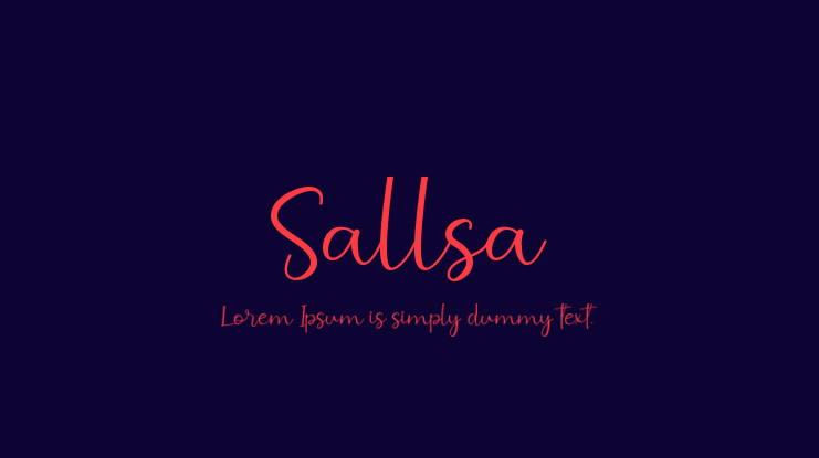 Sallsa Font
