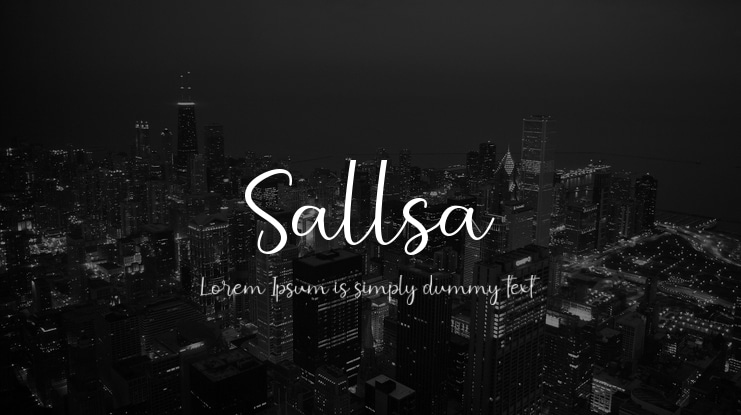 Sallsa Font