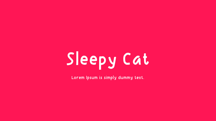 Sleepy Cat Font