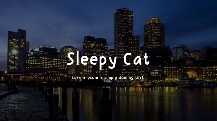 Sleepy Cat Font
