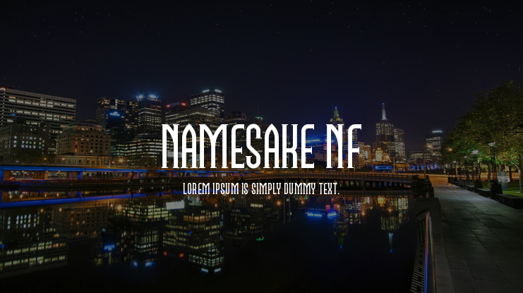 Namesake NF Font