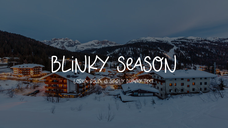 BLINKY SEASON Font