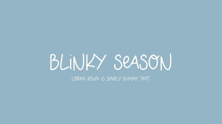 BLINKY SEASON Font