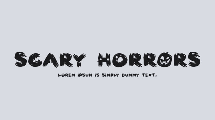 Scary HorrOrs Font Family