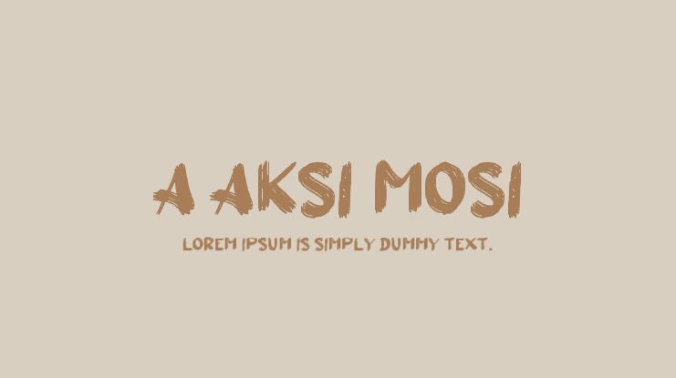 a Aksi Mosi Font