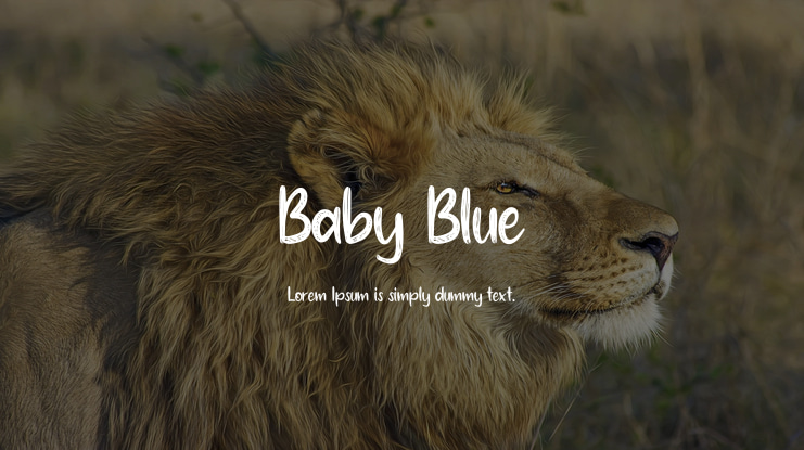 Baby Blue Font