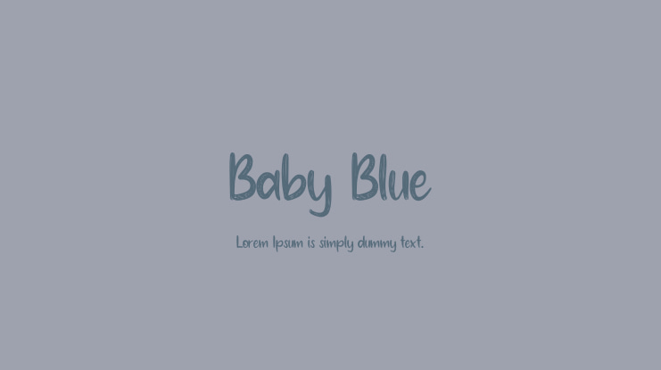 Baby Blue Font