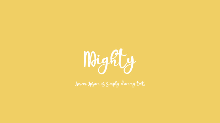 Mighty Font