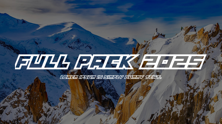 Full Pack 2025 Font