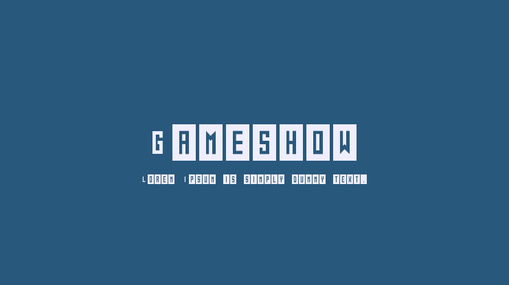 Gameshow Font Family