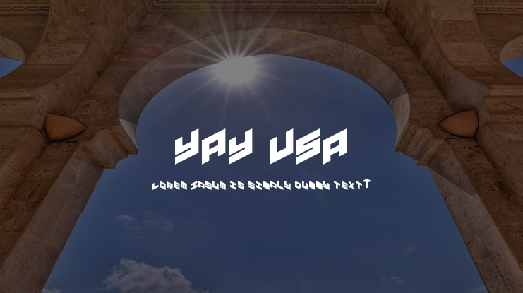 YAY USA Font Family