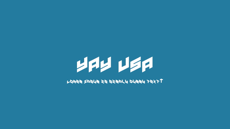 YAY USA Font Family