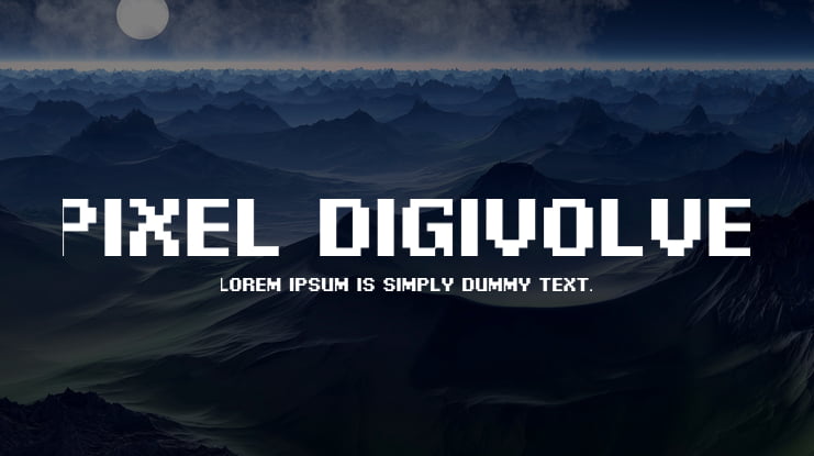 Pixel Digivolve Font Family