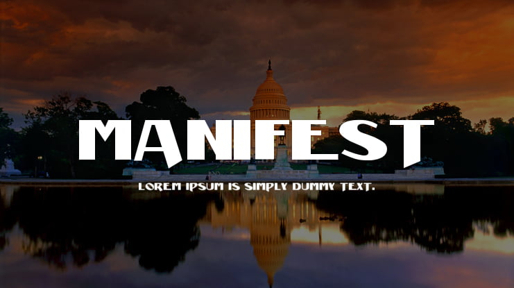 Manifest Font Family