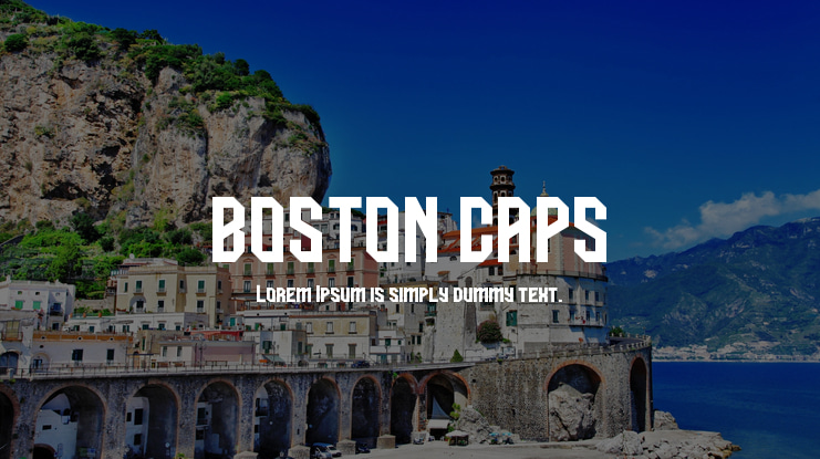 BOSTON CAPS Font