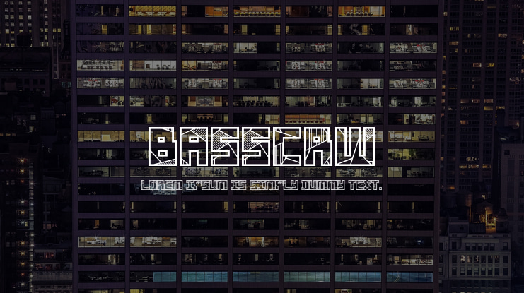 Basscrw Font