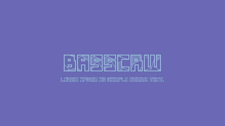 Basscrw Font