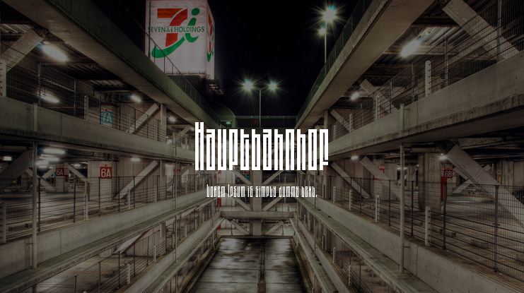 Hauptbahnhof Font Family