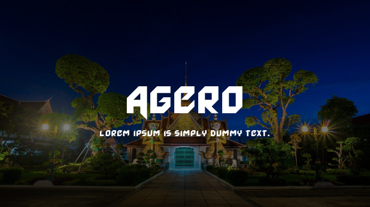 Agero Font