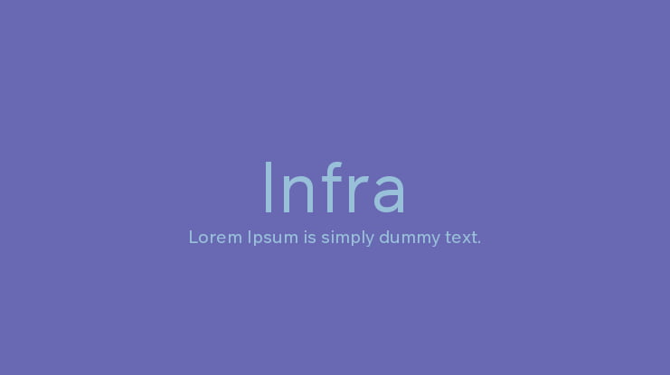 Infra Font Family
