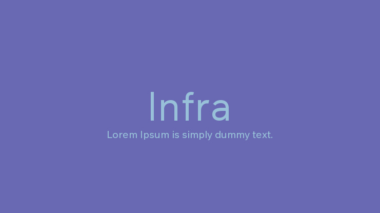 Infra Font Family