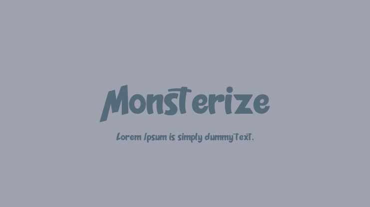 Monsterize Font Family