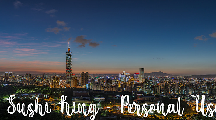 Sushi King - Personal Use Font