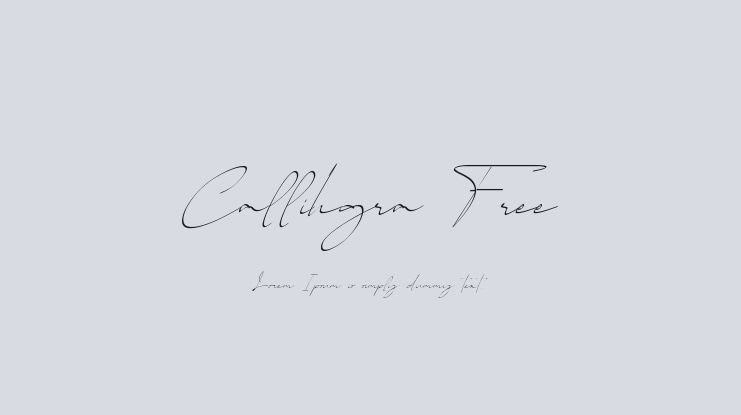 Callihgra Free Font