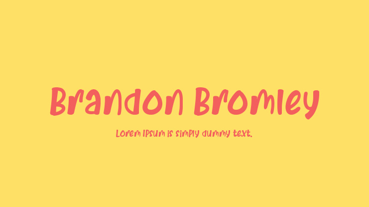 Brandon Bromley Font