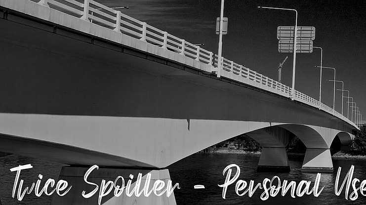 Twice Spoiller - Personal Use Font