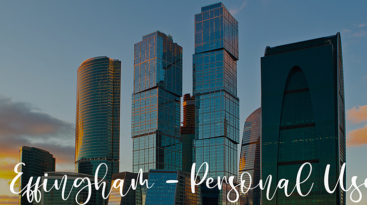 Effingham - Personal Use Font