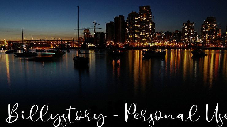 Billystory - Personal Use Font